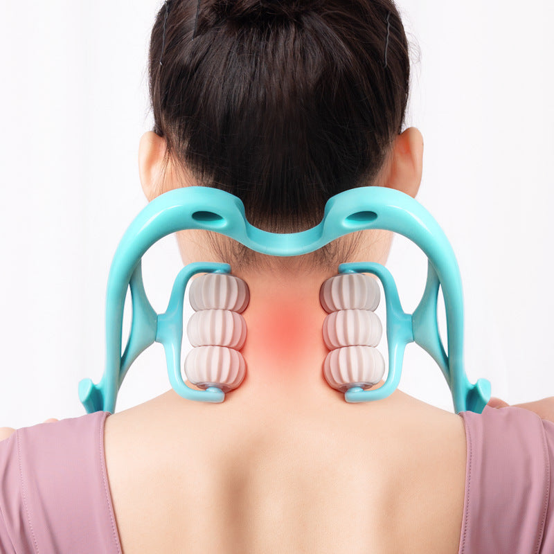 Six-Wheel Manual Neck Massage Roller