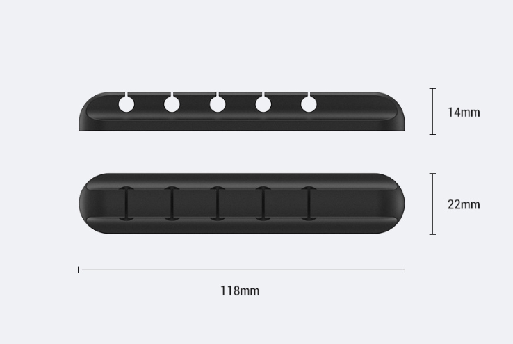 Silicone Cable Organizer Clips Set