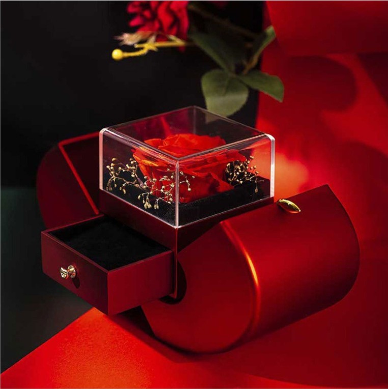 Eternal Rose Necklace Gift Box