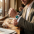 Ultra-Thin Steel Quartz Men's Watch lifestyle