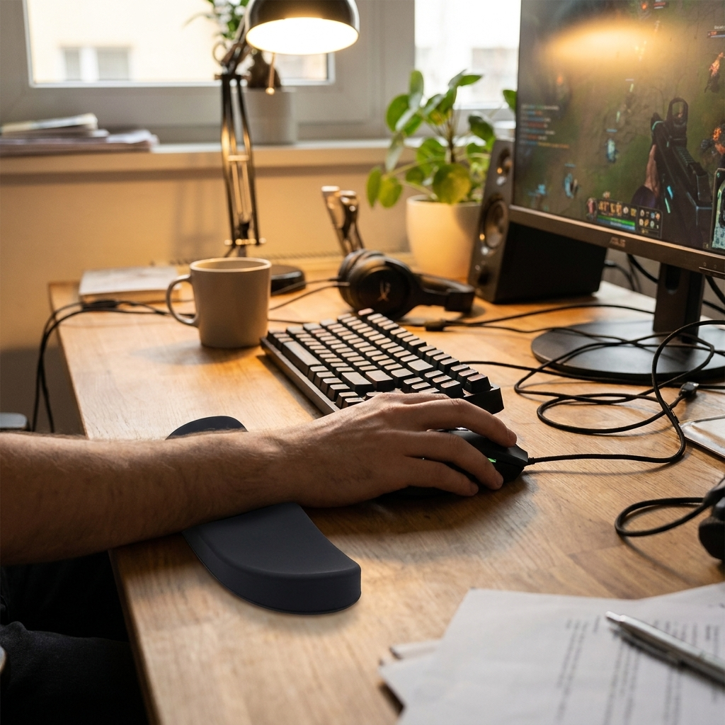 Ergonomic Mouse Wrist Rest Pad lifestyle