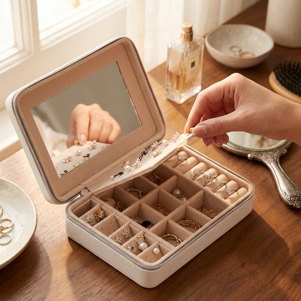 Multifunctional Jewelry Storage Box lifestyle