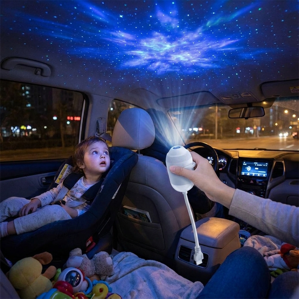 Starry Night Light Projector in use